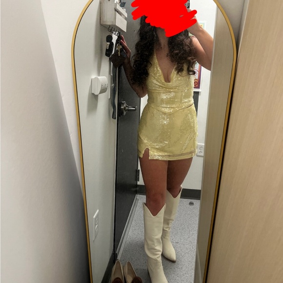 Hello Molly Glittering Yellow skirt and top set - Picture 6 of 8